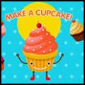 Make a cupcake  with pink cupcake