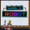 Make a robot game logo with a robot