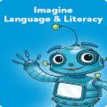 Imagine Language & Literacy Logo with Robot